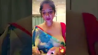 Periscope Angel's new || imo anu bhabhi || tango bhabhi || injoy dance in saree || boudi live #anu💙💙