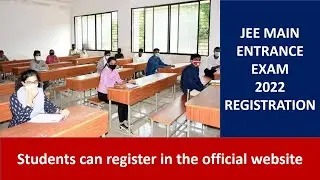 JEE Main online registration 2022