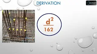 Derivation of D2/162  -Unit weight of steel formula. How it is derived-Hindi.
