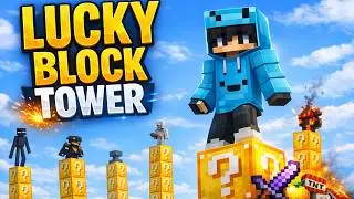 Minecraft Lucky Block Tower: The Ultimate Pillar of Fortune Challenge! 🏆