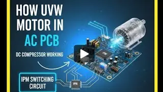 How UVW motor in Ac pcb, Dc compressor working, IPM switching circuit