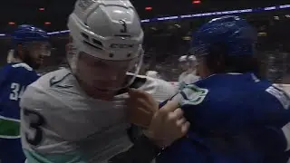 Ethan Bear drops the gloves with Will Borgen