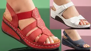 VERY COMFORTABLE DIFFERENT SOFT GENUINE LEATHER OFFICE STYLE LADIES SANDALS DESIGNS 2023 COLLECTION