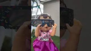 Baby Alive Zoe sees the Solar eclipse! 🌙 #babyalive #shorts #solareclipse