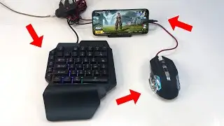 My BGMI Gaming SeTup | One Hand Keyboard Mouse Mobile BGMI Gaming SeTup