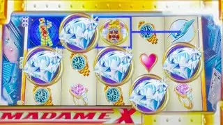 РЕДКИЙ! ВСЕ 5 БРИЛЛИАНТОВ запускают джекпот HANDPAY в слоте Madame X