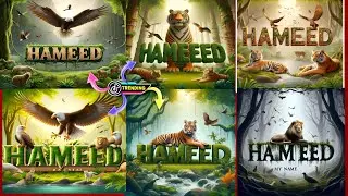 JUNGLE NAME ART Trending Photo editing🔥Bing image Creator tutorial | ai microsoft bing | AI Editing