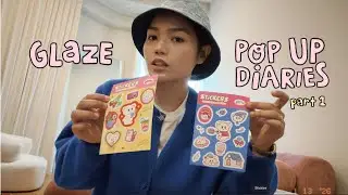 my pop up shop! glaze eatery prep & booth setup