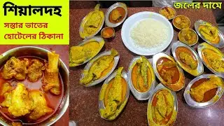Sealdah station এ সস্তায় খাসির মাংস, ইলিশ মাছ, বোয়াল মাছ দিয়ে জমিয়ে ভুরিভোজ করলাম | New Sankar Hotel