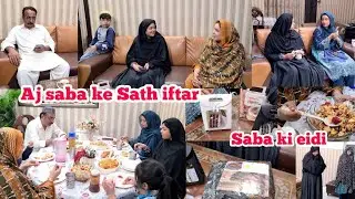 Saba ke Sath iftari or saba ko eid ka gift dea Eid ke liye channa chat recipe 😋
