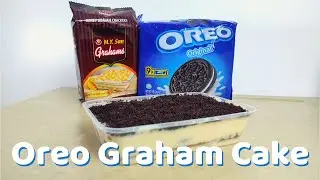 Easy 4 ingredient dessert | Oreo Graham Cake | No oven needed!
