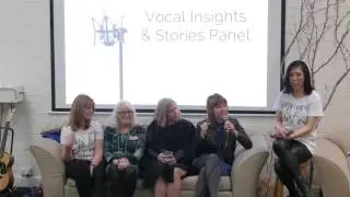 Zerafina speaks on Stage Fright for singers at the Songbird Tree Launch