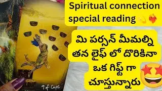 Spiritual connection 💕 మి వ్యక్తి మీమల్ని తన లైఫ్ లో దొరికిన గిఫ్ట్ లా చూస్తున్నారు❤️‍🔥🤩6300509679