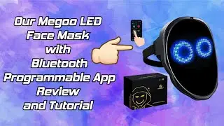 Our Megoo LED Face Mask with Bluetooth Programmable App Review and Tutorial