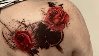 Cover Up Tattoo, Trash Polka Roses
