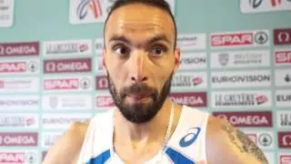 Bob Tahri (FRA) after winning the 3000m at Gateshead 2013