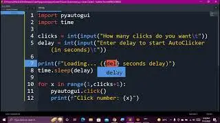 Auto Clicker using Python  (14 lines code only)