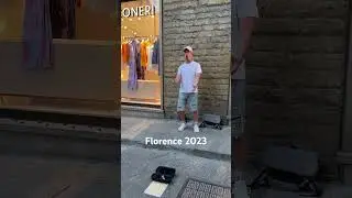 Florence Italy May 2023. Amazing street performance.
