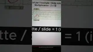 R&egrave;gle &agrave; calcul / Slide rule - Multiplication par une racine
