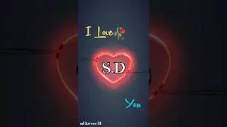 SD Letter Name Status ❤️ |New Trending Name Art Video❤️..#shorts#viral#viralshorts#name_status#short