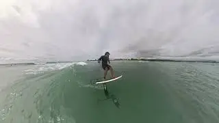 Prone Foiling in Hawaii #hydrofoil #foiling #foil #surfing #surf #prone #pump #hawaii #insta360 