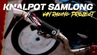 full cek sound knalpot samlong vin racing project di motor beat