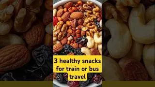 Top 3 HEALTHY SNACKS for BUS or TRAIN TRAVEL 🚍🚆 | Easy & NUTRITIOUS Travel Snacks for Your Journey