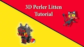 3D perler bead tutorial - Litten (Pokemon)