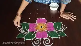 Pongal pot rangoli / pongal paanai kolam / pongal festival kolangal / traditional rangoli 
