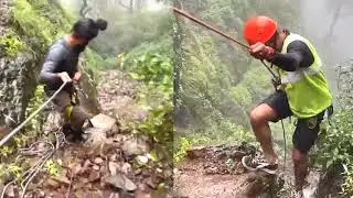 Anvi Kamdar rescue operation 😢 #anvikamdar #rescue #kumbhewaterfall #kumbhe #anvi
