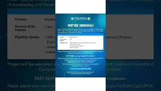 FAST Islamabad Hiring Research Assistant | FinTech Project  Apply by Aug 18 #FASTNUCES