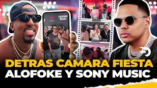 DETRAS DE CAMARA CELEBRACION ALOFOKE Y SONY MUSIC EN MIAMI
