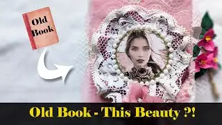 Turn an Old Book Cover into a Floral Junk Journal | Easy DIY Tutorial #jjmadness