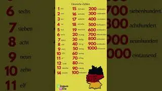 Numbers in German!