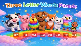My First 3 Letter Words |3 Letter Words Funtime|Three Letter Words song| @TwinBabiesTv #recommended 