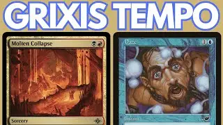 A SPLASH OF LAVA! Legacy Grixis Kaito Tempo feat Molten Collapse and Pyroblast . MTG MTGO League