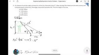 Engineering Mathematics Sample Problem - Trigonometry 7 (Tagalog)