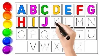 ABC Dotted Tracing, English Alphabet Writing, Preschool learning #alphabets #kidssong #toddlers