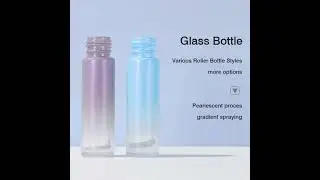 5ml10ml Colorful Thick Glass Roll On Bottle Gemstone Ball Empty Roller #viral #fyp #women #skincare