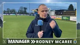 Post Match | Rodney McAree | Glentoran Home.