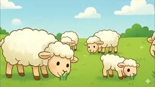 Lagu Anak Domba Putih 🐑 | Lagu Anak PAUD & TK – Lagu Hewan Lucu dan Edukatif
