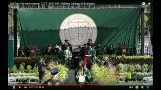 Cal Poly Commencement 2025 Orfalea College of Business Raymond at SLO