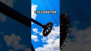 A little bit of CYCLONATOR Thrill Ride at Paultons Park Theme Park ✨🎢😱 #themepark #paultonspark