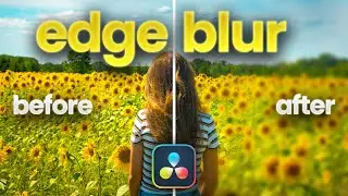 Edge Blur Effect in DaVinci Resolve