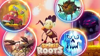 Spirit Roots - todos os chefes sem dano, all bosses no damage + final; ending