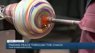 Tulsa veterans create connections using molten glass