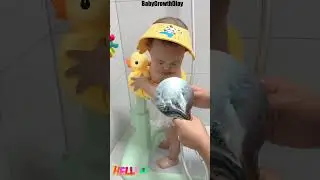 How to Make Baby Bathing Easier? Try the Baby Bath Standing Shower!#Shorts