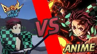 TANJIRO KAMADO IN EBG VS ANIME [ETERNAL BATTLEGROUNDS]