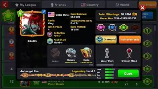 Lucky all coin back after loss 8 ball pool *legendary cue perks*