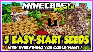 10 Awesome Seeds for an Easy Start in Survival mode! (Minecraft 1.16 Seeds Java Edition)